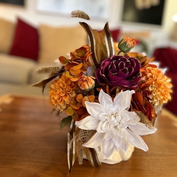 VINTAGE TURKEY PLANTER CENTERPIECE - Picture 10 of 10